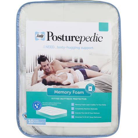 sealy washable memory foam mattress pad